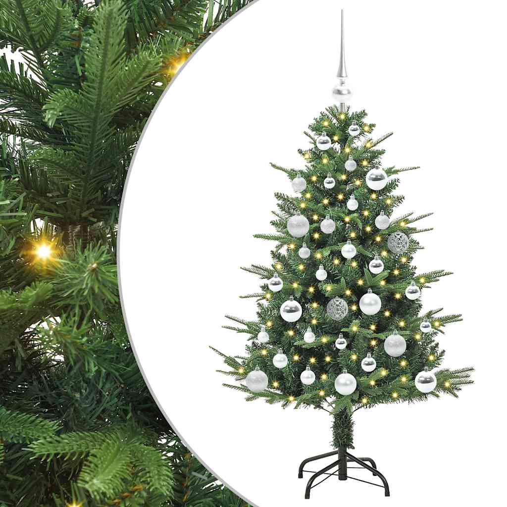 Artificial Pre-lit Christmas Tree with Ball Set Green 120 cm