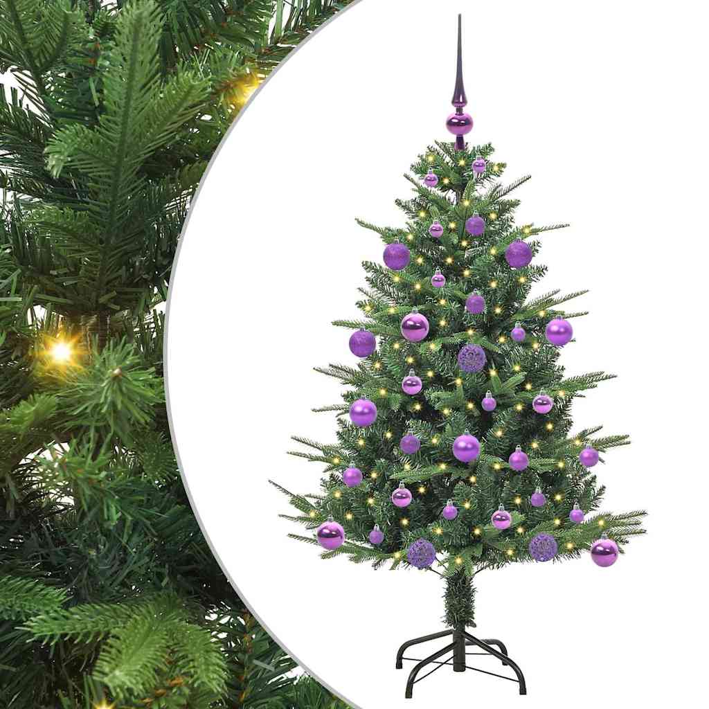 Artificial Pre-lit Christmas Tree with Ball Set Green 120 cm