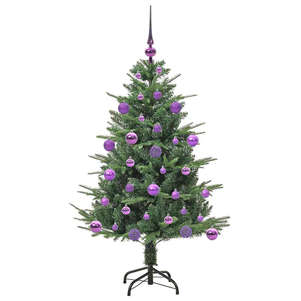 Artificial Pre-lit Christmas Tree with Ball Set Green 120 cm