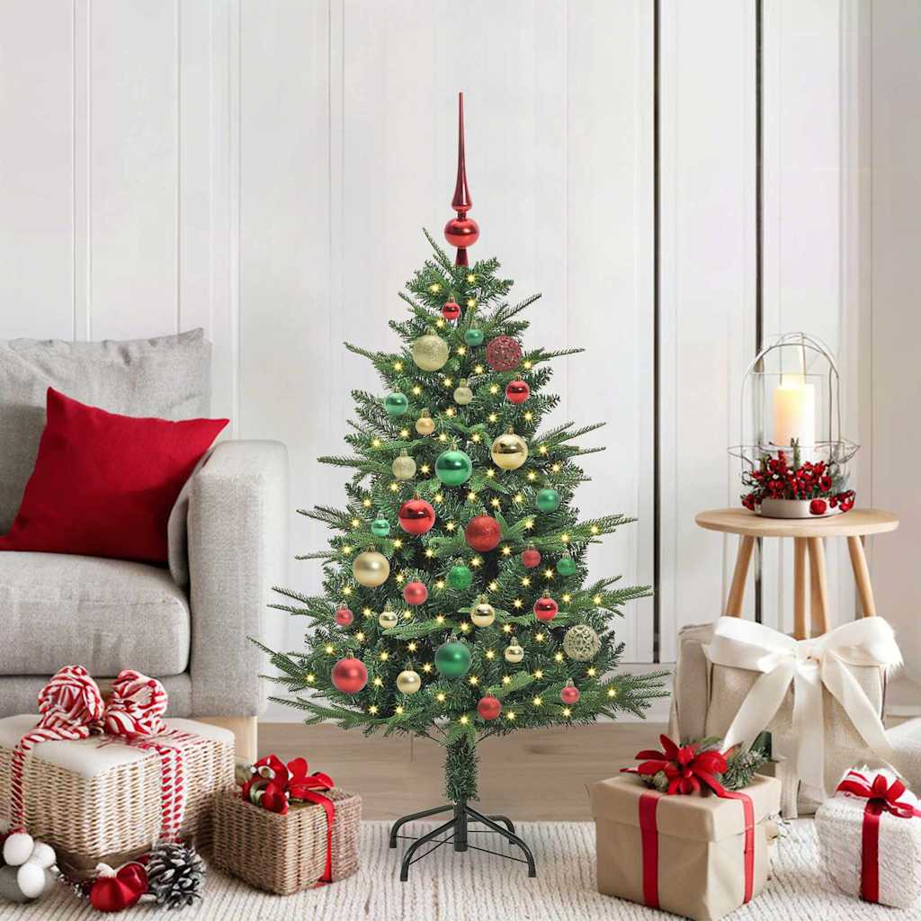 Artificial Pre-lit Christmas Tree with Ball Set Green 120 cm