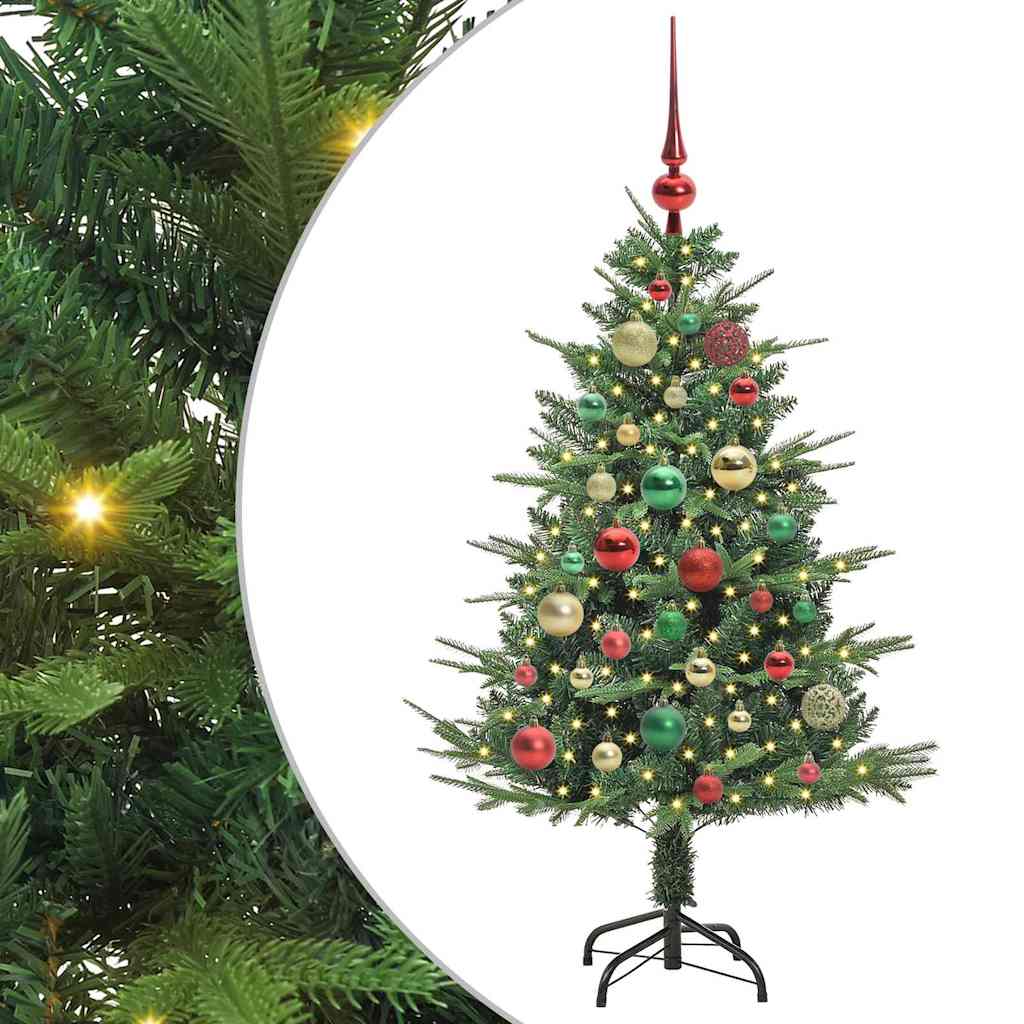 Artificial Pre-lit Christmas Tree with Ball Set Green 120 cm