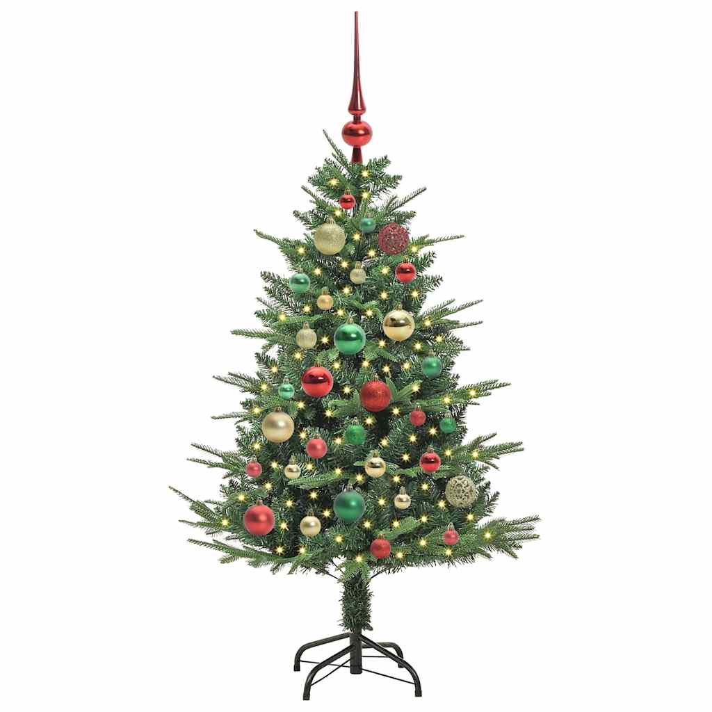 Artificial Pre-lit Christmas Tree with Ball Set Green 120 cm