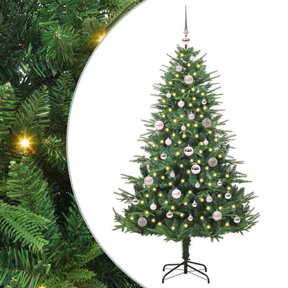 Artificial Pre-lit Christmas Tree with Ball Set Green 150 cm