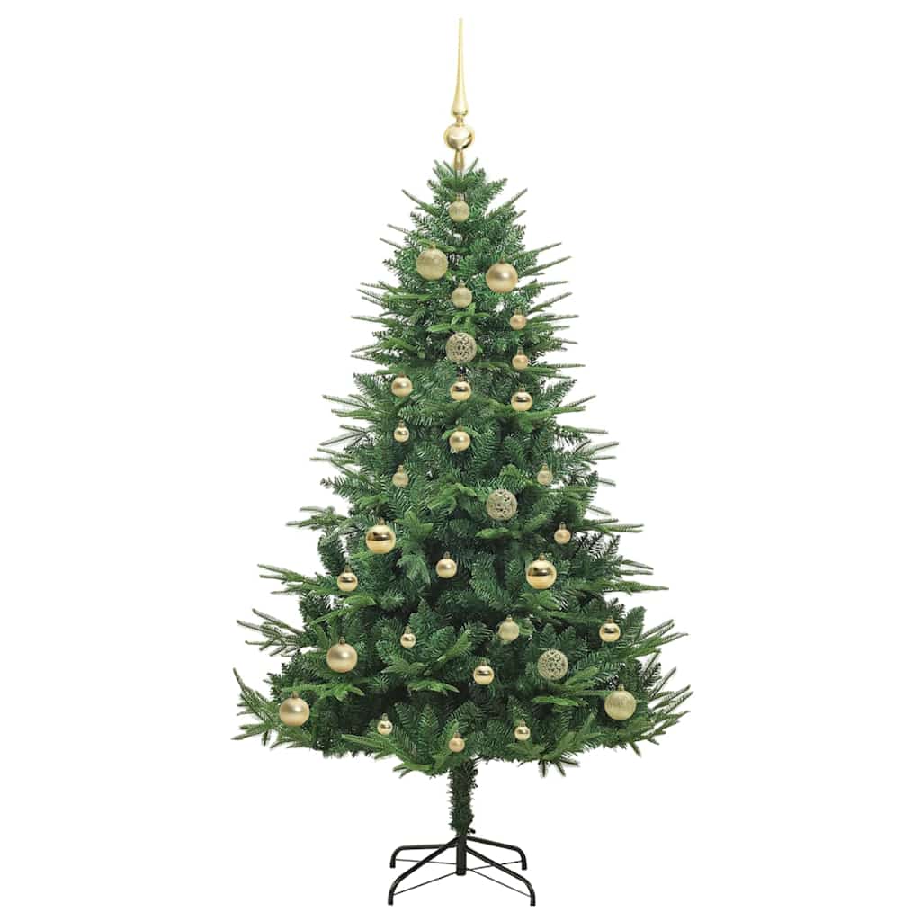 Artificial Pre-lit Christmas Tree with Ball Set Green 150 cm