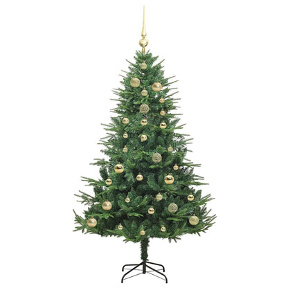 Artificial Pre-lit Christmas Tree with Ball Set Green 150 cm