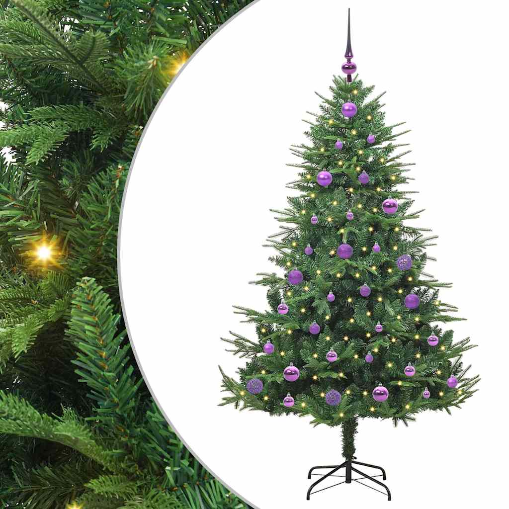 Artificial Pre-lit Christmas Tree with Ball Set Green 150 cm