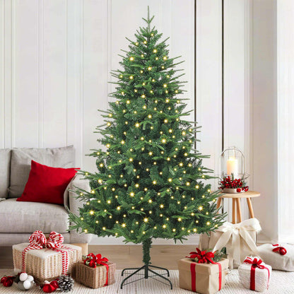 Artificial Pre-lit Christmas Tree 300 LEDs Warm White
