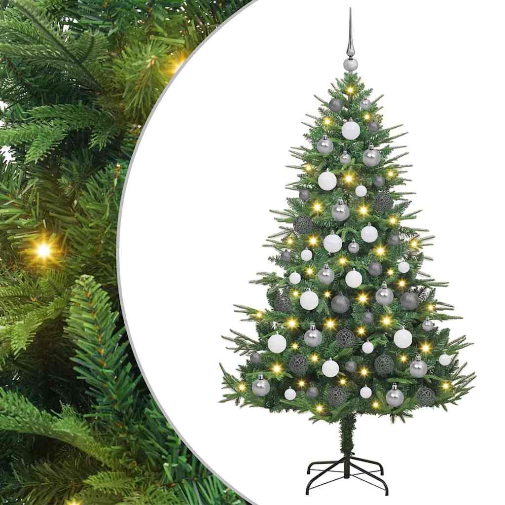 Artificial Pre-lit Christmas Tree with Ball Set Green 180 cm