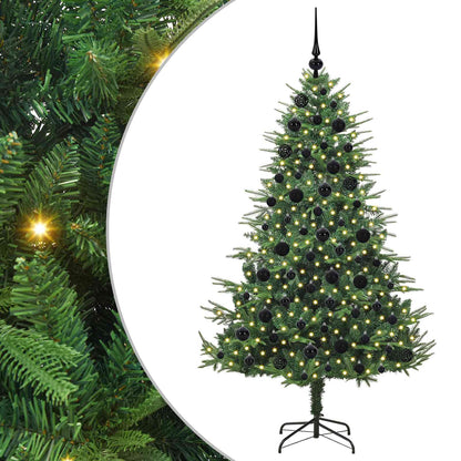 Artificial Pre-lit Christmas Tree with Ball Set Green 180 cm