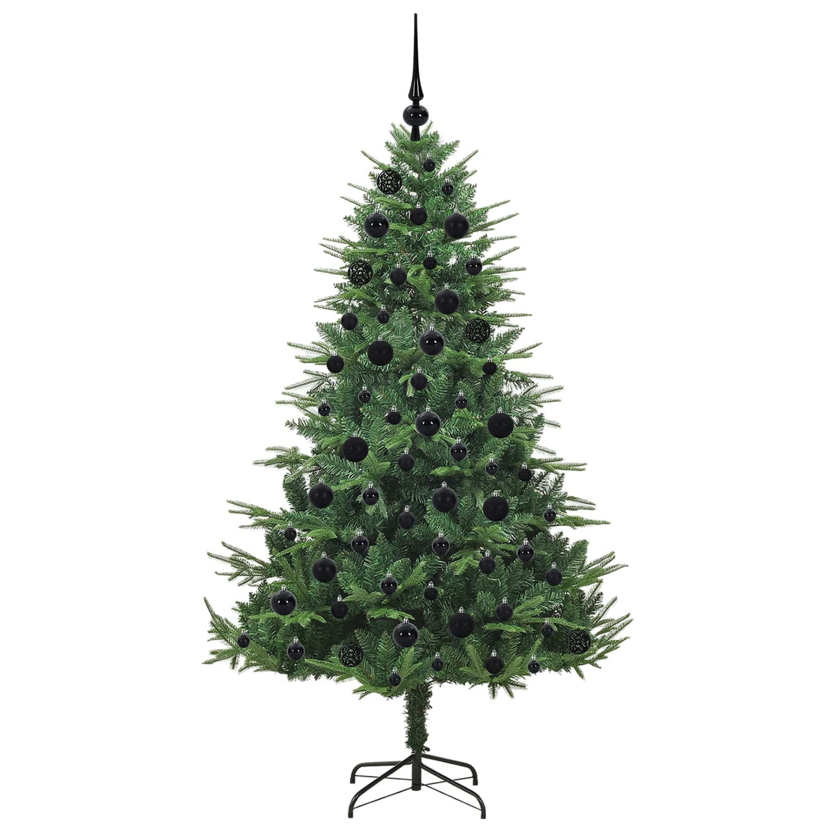 Artificial Pre-lit Christmas Tree with Ball Set Green 180 cm