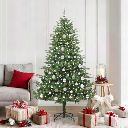 Artificial Pre-lit Christmas Tree with Ball Set Green 180 cm