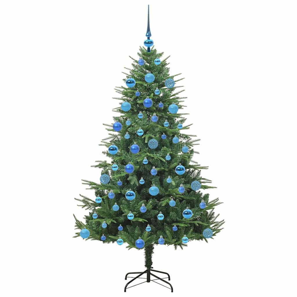 Artificial Pre-lit Christmas Tree with Ball Set Green 180 cm