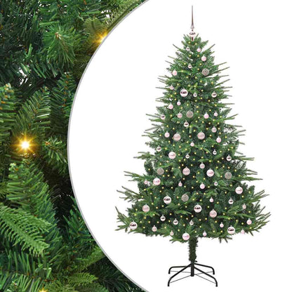 Artificial Pre-lit Christmas Tree with Ball Set Green 210 cm