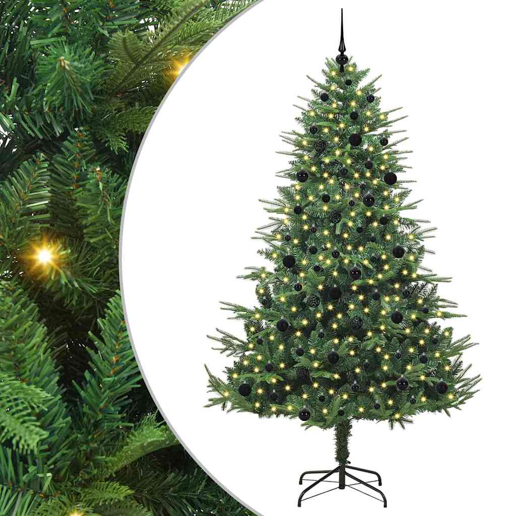 Artificial Pre-lit Christmas Tree with Ball Set Green 240 cm