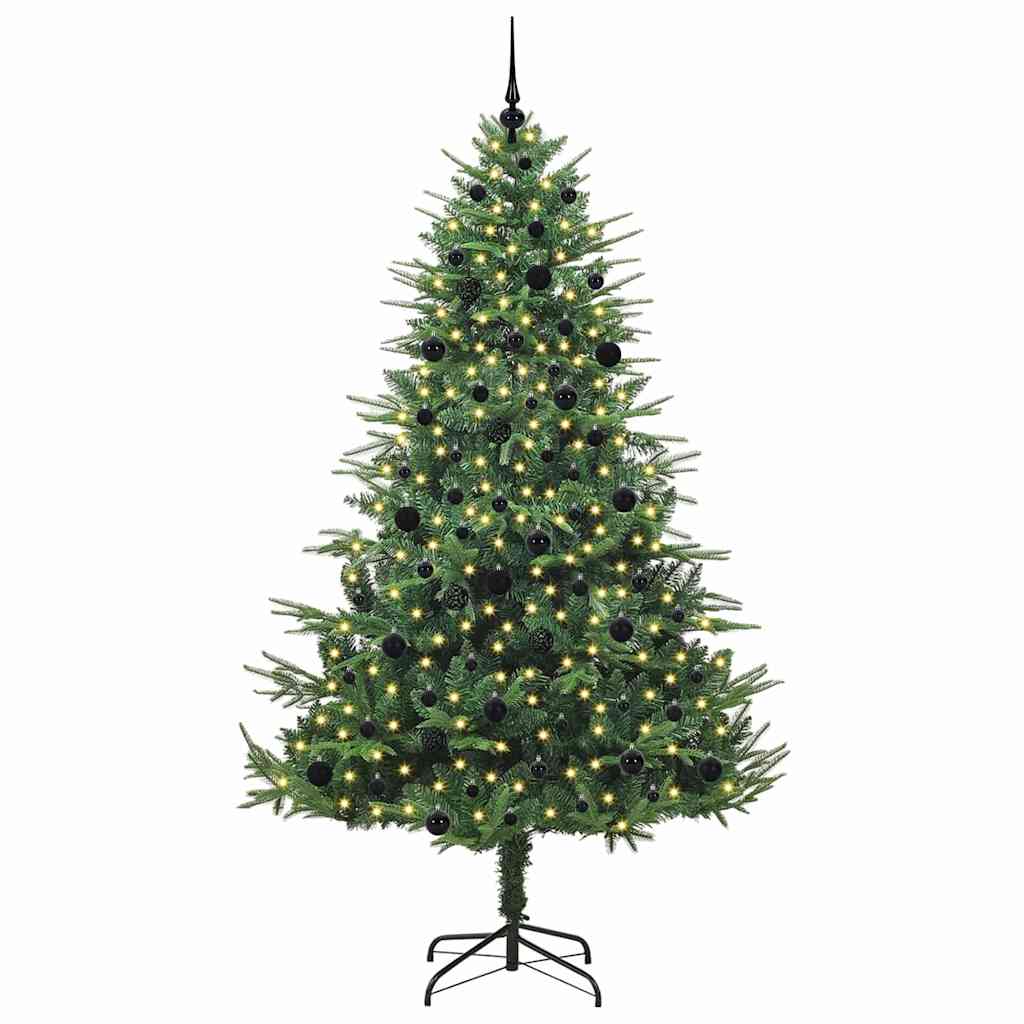 Artificial Pre-lit Christmas Tree with Ball Set Green 240 cm
