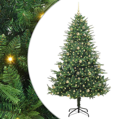 Artificial Pre-lit Christmas Tree with Ball Set Green 240 cm
