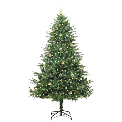 Artificial Pre-lit Christmas Tree with Ball Set Green 240 cm