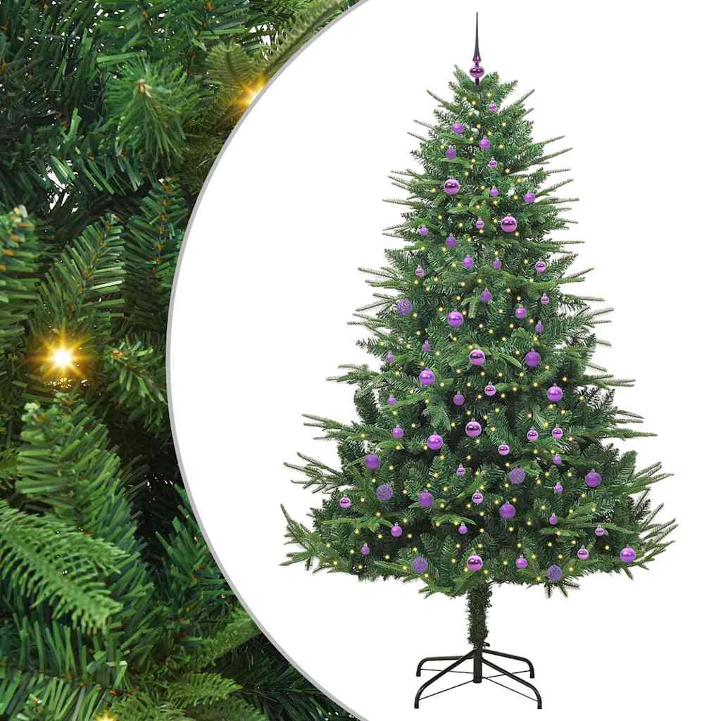 Artificial Pre-lit Christmas Tree with Ball Set Green 240 cm