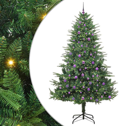 Artificial Pre-lit Christmas Tree with Ball Set Green 240 cm