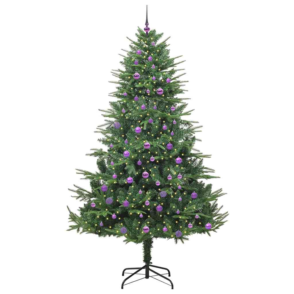 Artificial Pre-lit Christmas Tree with Ball Set Green 240 cm