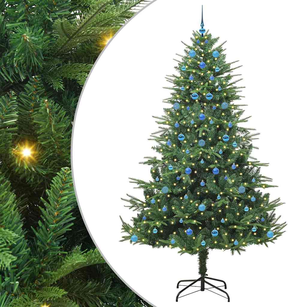 Artificial Pre-lit Christmas Tree with Ball Set Green 240 cm