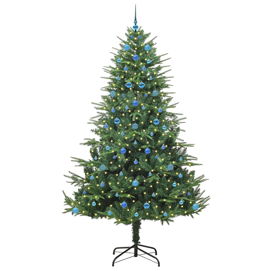 Artificial Pre-lit Christmas Tree with Ball Set Green 240 cm