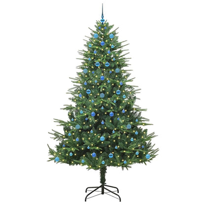Artificial Pre-lit Christmas Tree with Ball Set Green 240 cm