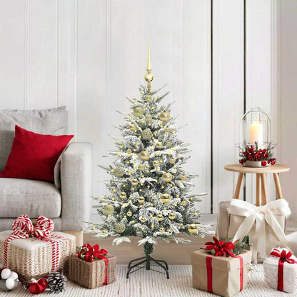 Artificial Pre-lit Christmas Tree with Ball Set Green 120 cm