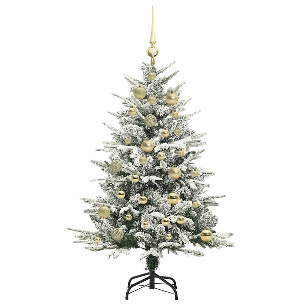 Artificial Pre-lit Christmas Tree with Ball Set Green 120 cm