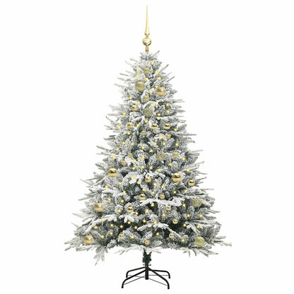 Artificial Pre-lit Christmas Tree with Ball Set Green 150 cm
