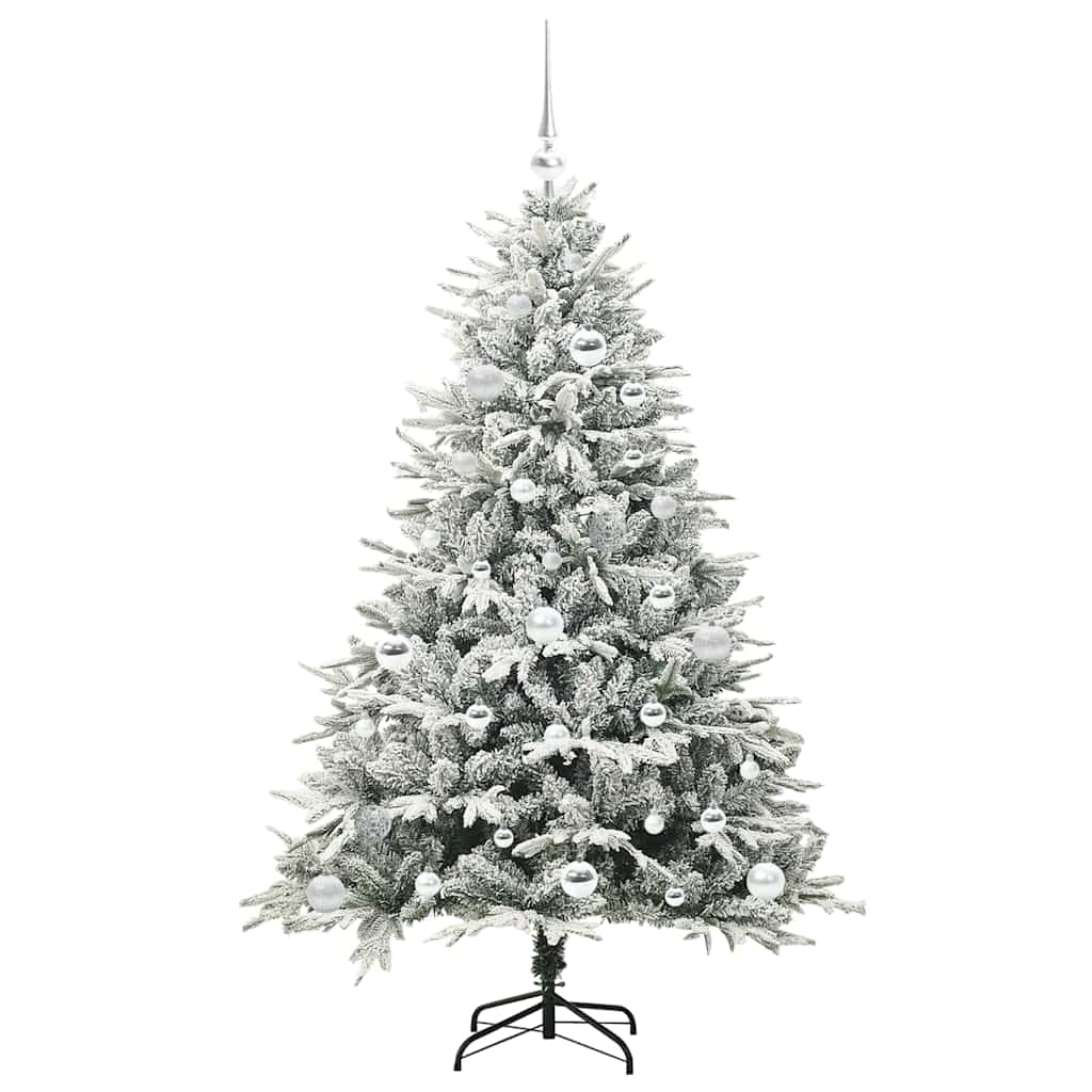 Artificial Pre-lit Christmas Tree with Ball Set Green 150 cm