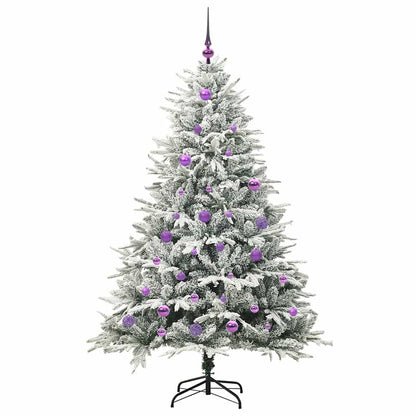 Artificial Pre-lit Christmas Tree with Ball Set Green 150 cm