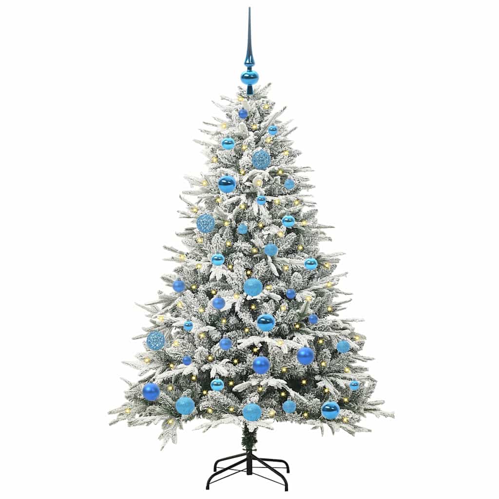 Artificial Pre-lit Christmas Tree with Ball Set Green 150 cm