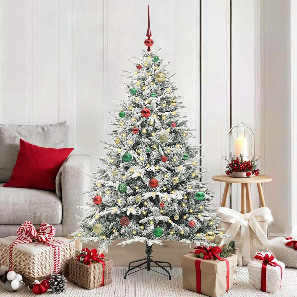 Artificial Pre-lit Christmas Tree with Ball Set Green 150 cm