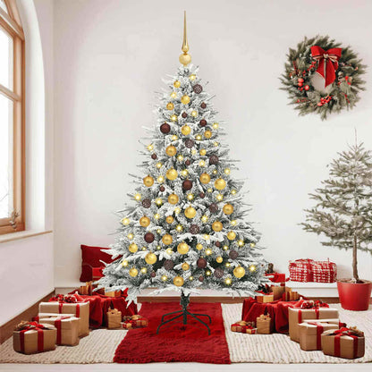 Artificial Pre-lit Christmas Tree with Ball Set Green 180 cm