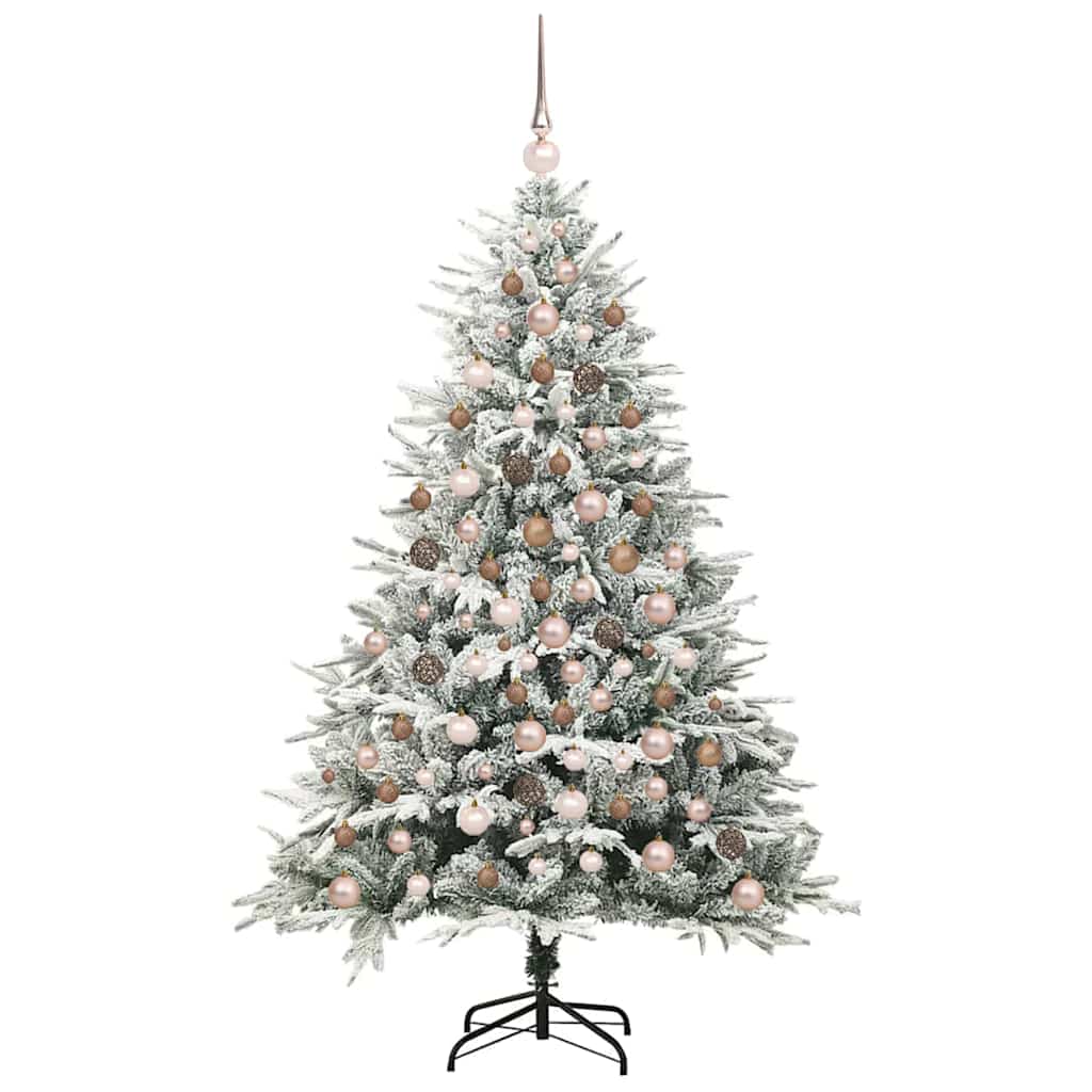 Artificial Pre-lit Christmas Tree with Ball Set Green 180 cm