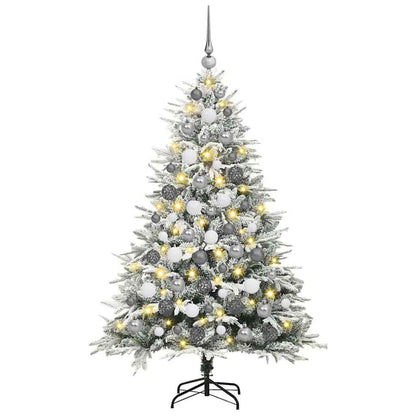 Artificial Pre-lit Christmas Tree with Ball Set Green 180 cm