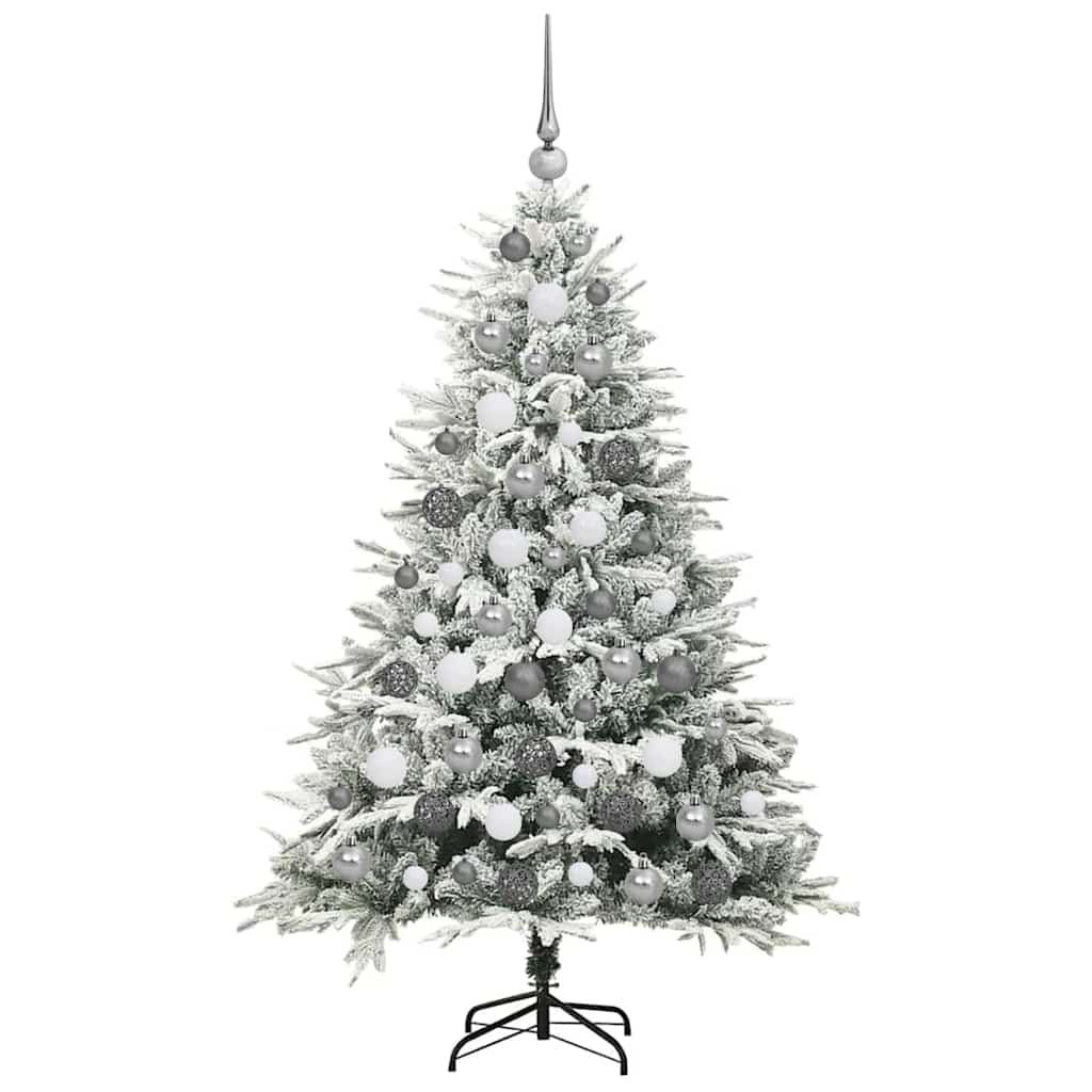 Artificial Pre-lit Christmas Tree with Ball Set Green 180 cm