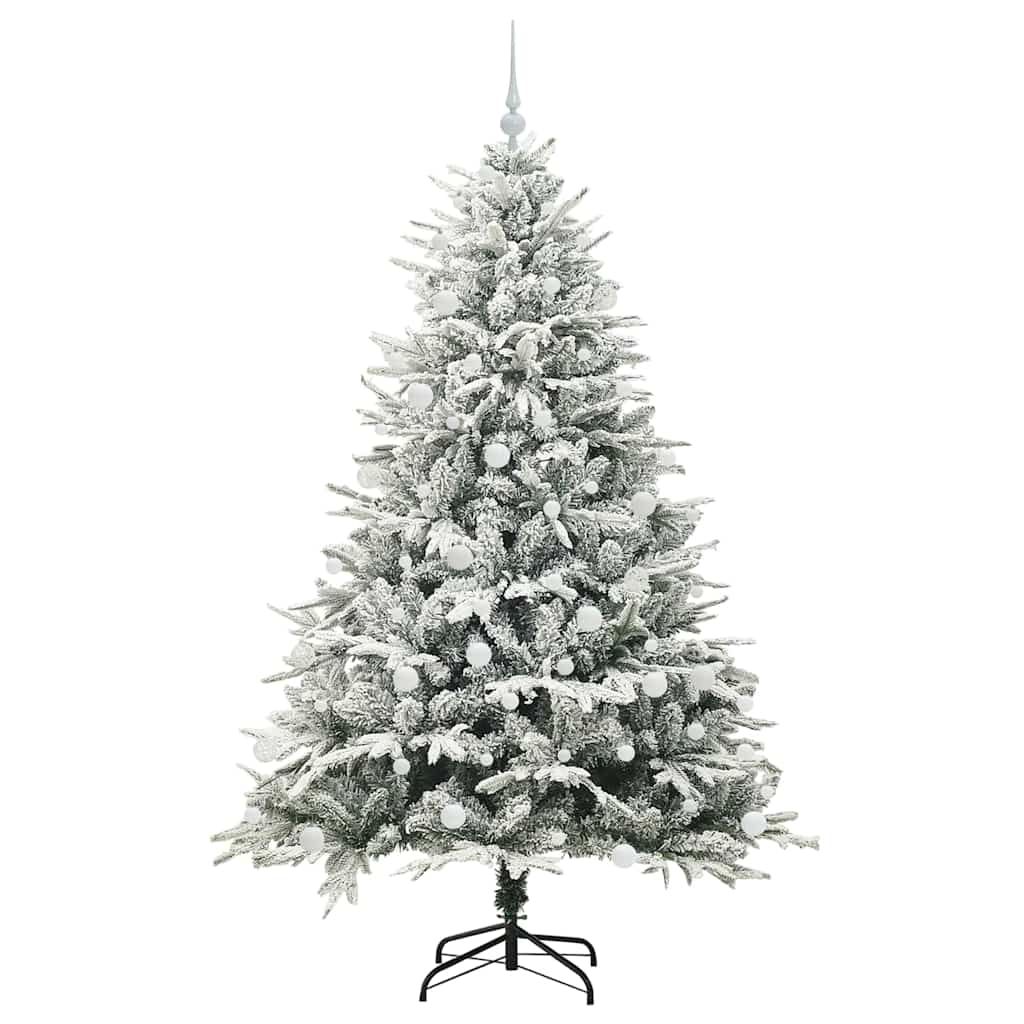 Artificial Pre-lit Christmas Tree with Ball Set Green 180 cm