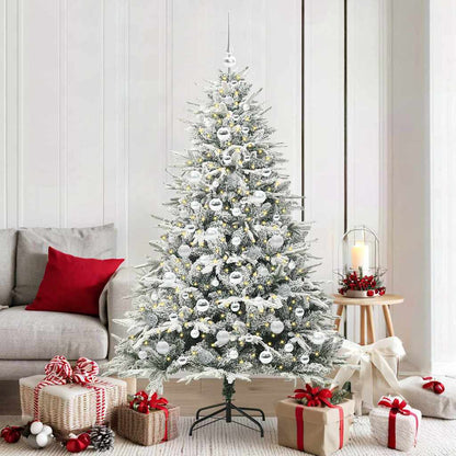 Artificial Pre-lit Christmas Tree with Ball Set Green 180 cm
