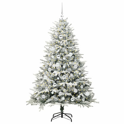 Artificial Pre-lit Christmas Tree with Ball Set Green 180 cm