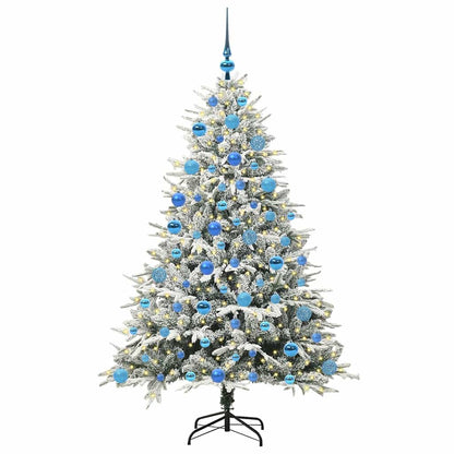 Artificial Pre-lit Christmas Tree with Ball Set Green 180 cm