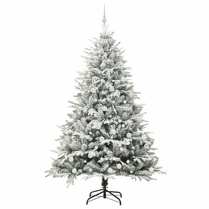 Artificial Pre-lit Christmas Tree with Ball Set Green 210 cm