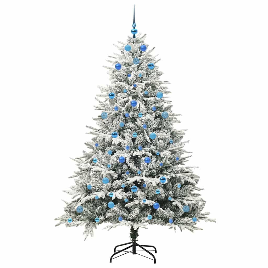 Artificial Pre-lit Christmas Tree with Ball Set Green 210 cm