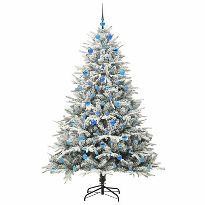 Artificial Pre-lit Christmas Tree with Ball Set Green 210 cm