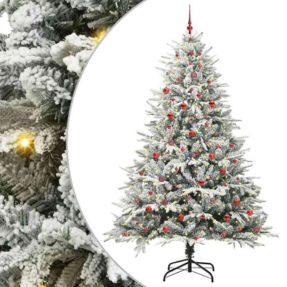 Artificial Pre-lit Christmas Tree with Ball Set Green 240 cm