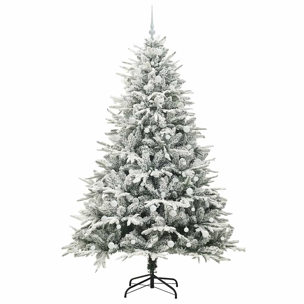 Artificial Pre-lit Christmas Tree with Ball Set Green 240 cm