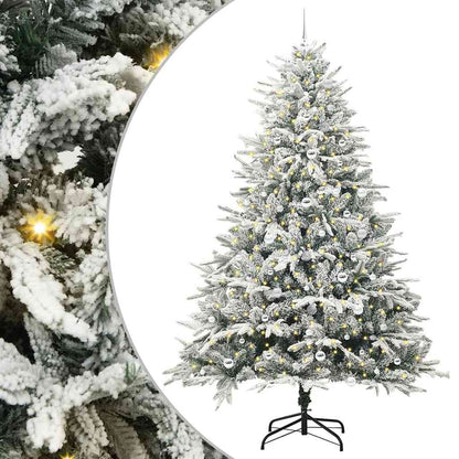 Artificial Pre-lit Christmas Tree with Ball Set Green 240 cm