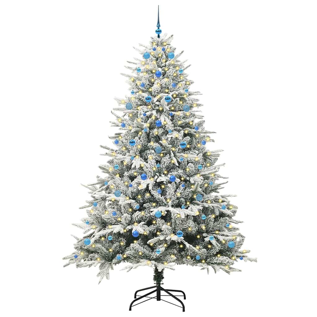 Artificial Pre-lit Christmas Tree with Ball Set Green 240 cm