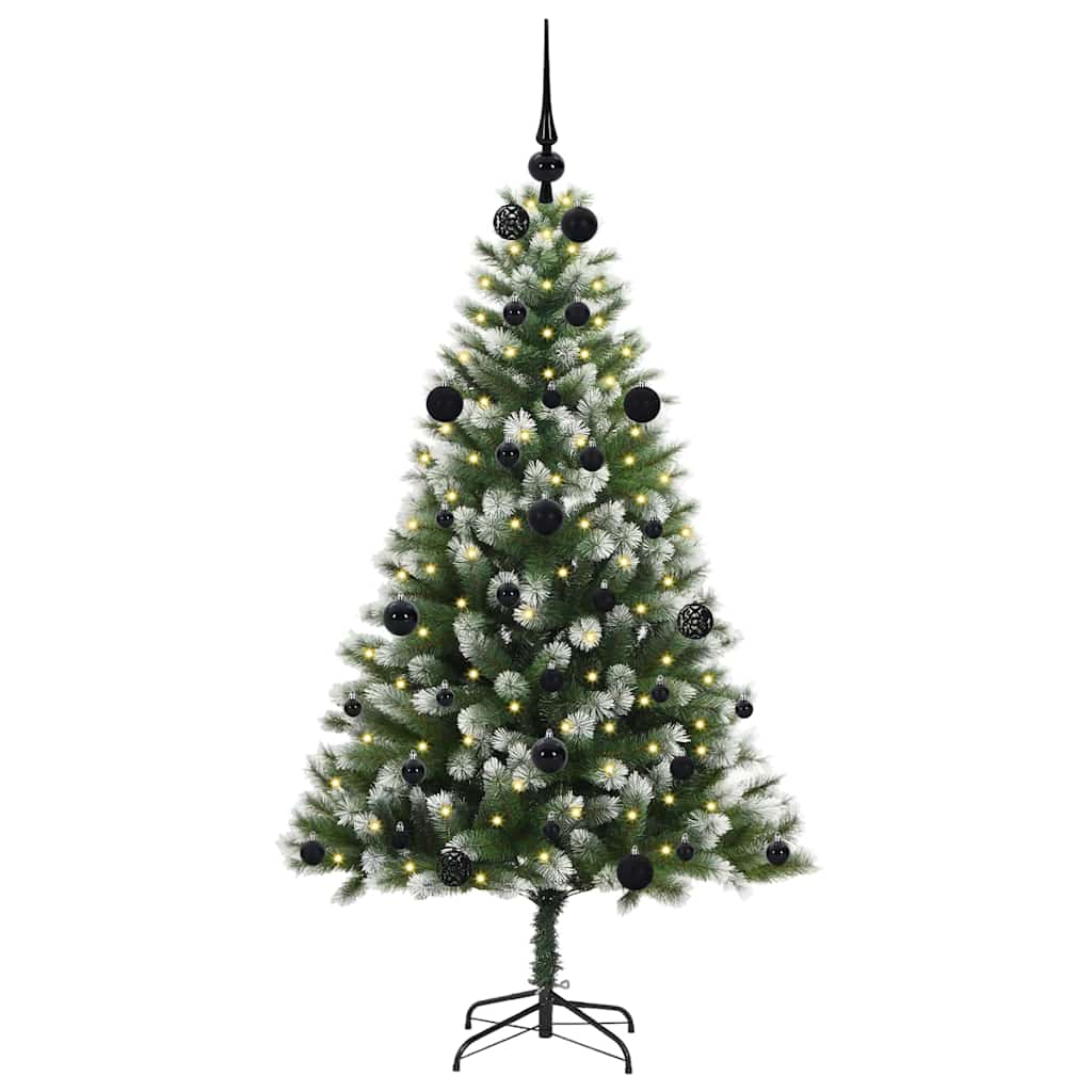 Artificial Hinged Christmas Tree with Flocked Snow 150 cm